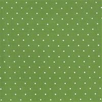 Moda Sunday Stroll Green Block & White Spotted Fabric 0.5m