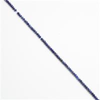 45cts Natural Colour Lapis Lazuli Faceted Rondelles Approx 4x3mm, 38cm