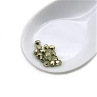 Czech Fire Polished Beads – Crystal Lime Metallic Ice, 4mm (15pk)