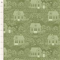 Tilda In The Neighbourhood Moss Fabric 0.5m