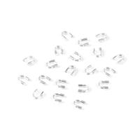 Sterling Silver Wire End Tip - 5x4mm with 1.1mm Hole (20pcs/pk)