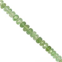 12cts Tsavorite Garnet Faceted Rondelles Approx 2.50X2.40 to 4x2.25mm, 10cm Strand 