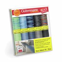 Gütermann Deco Stitch 70 Thread Set Assorted Colours Pack2 10 x 70m