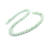 150 cts Green Angelite Plain Rounds Approx 8mm, 38cm Strand