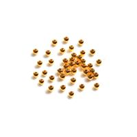 Gold Plated 925 Sterling Silver Spacer Beads - 3mm (40pcs/pk)