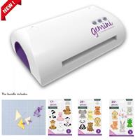 Gemini Die Cutting and Embossing Machine with Free Gemini Applique Animal Die 63PC Collection and Quilting Clips