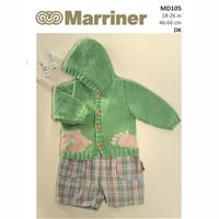 Marriner Bear Hooded Cardigan Knitting Pattern