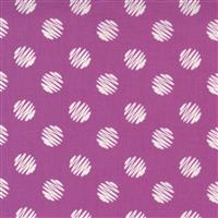 Moda Love Lily Scribble Dot Sketch Big Dot Orchid Fabric 0.5m