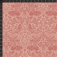 William Morris Wandle Brer Rabbit Coral Fabric 0.5m