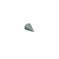 Type A 12.50cts Green Burmese Jade Fancy Fan Approx 15x20mm Loose Bead Pendant