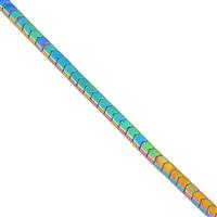 60cts Rainbow Haematite Arrow Heads Approx 4x4mm, 38cm Strand