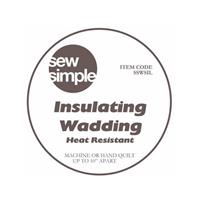 Sew Simple Insulating Wadding 0.5m (57cm wide)