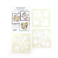 Concept stencils set 1, A different approach to your tangling pieces. 