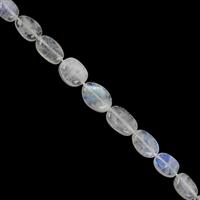 50cts Rainbow Moonstone Smooth Oval 7x5 to 12.50x8mm, 20cm Strand 