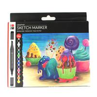 Pack of 12 Marabu Alcohol Sketch Markers