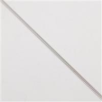 925 Sterling Silver Panza Curb Chain, 56cm/22"