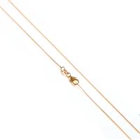 Gold Plated 925 Sterling Silver Curb Chain 45cm/18"