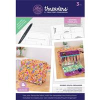 Threaders - Sewing Templates - Double Pouch Organiser 