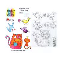 Creative Muse Designs A6 Clear Stamp Set - I Love Meow