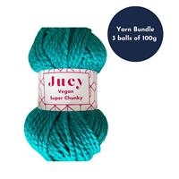 Bundle of Juey Super Chunky Yarn 3 x 100g Balls - Teal