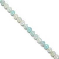 34 cts Amazonite Plain Rounds Approx 4mm,38cm Strand