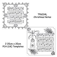 Christmas Notes - 2 Large ParchCraft  Australia (UK) Embossing templates,