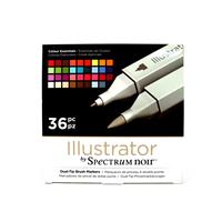 Spectrum Noir Illustrator 36pc Box - COLOUR ESSENTIALS - 36 Pens
