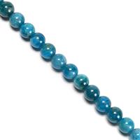 125cts Natural Apatite Plain Rounds Approx 6mm,38cm Strand