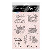 For the Love of Stamps - Relax & Unwind A6 Stamp Set, 8 Stamps