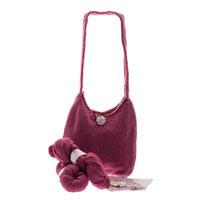 Woolly Chic Raspberry Shoulder Bag Knitting Kit 