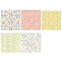 Lewis & Irene Spring Hare Reloved Cream and Lemon Fabric Bundle (2.5m). Save £3