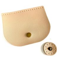 PU Flap with Metal Button Approx 12.5 x 10cm