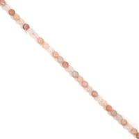 45cts Multi-Colour Moonstone Plain Rounds Approx 4mm, 38cm Strand