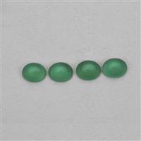 11.5cts Green Onyx Approx 11x9mm Oval Pack of 4