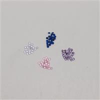 Pink/Purple/Blue Mix 2mm CZ Loose Stones (100pk)