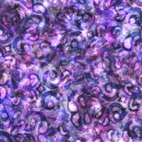 Dan Morris  Elementals Collection Abstract Paisley Purple Fabric 0.5m 