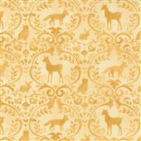 Moda Effies Woods Damask Goldenrod Fabric 0.5m