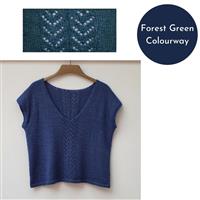 Woolly Chic Forest Green Kielder Top Knitting Kit