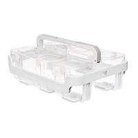 Deflecto Stackable Caddy Organizer w/3 Containers