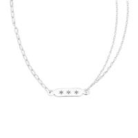 925 Sterling Silver Chain, 18” with Celestial connector and long link chain