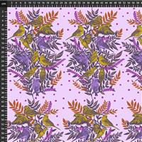 Anna Maria Horner Bright Eyes in Visitation Lilac Fabric 0.5m