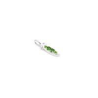 0.34cts Willow & Tig Collection: 925 Sterling Silver Peas In A Pod Charm Approx 18x7mm.