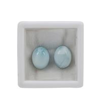 4cts Larimar Cabochon Oval Approx 10x8mm Loose Gemstone (Pack of 2)