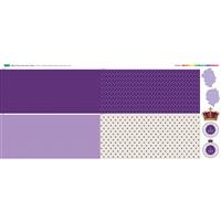 Delphine Brooks Jubilee Purple Union Jack Cushion Fabric Panel (140x130cm)