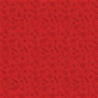 Poppie Cotton Hopscotch & Freckles Roses Red Fabric 0.5m