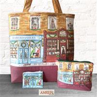 Amber Makes Christmas Shopping Totally Tote Bag and Purse Kit: Panel & Instructions  