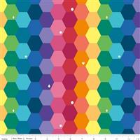 Riley Blake Imagine Main Rainbow Fabric 0.5m