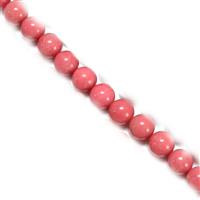 310 cts Thulite Plain Round Approx 10mm,38cm Strand