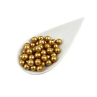 Preciosa Matte Gold Glass Pearls, 8mm (50pcs)