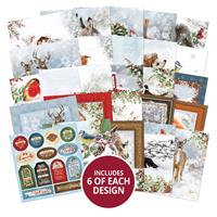 The Square Little Book of Winter Wildlife, 150-page 5"x5" paper pad containing 6 sheets in each of 25 designs